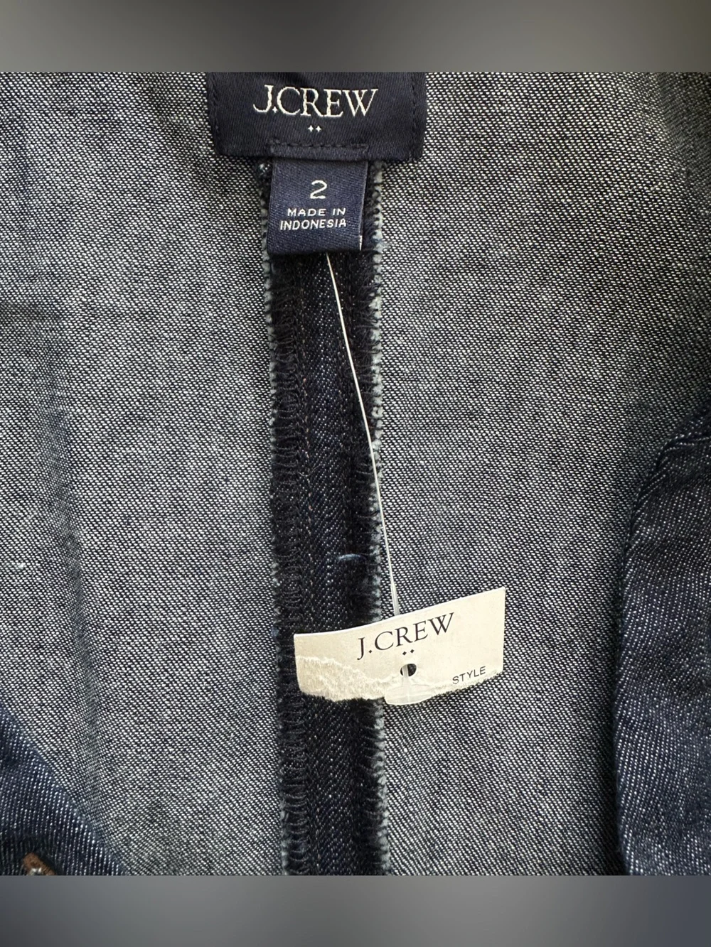 NWT J.Crew Chambray Tie-Waist Button Front Maxi Shirt Dress